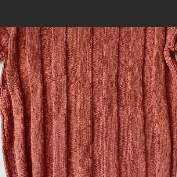 Hippie Rose V-neck Sunset Clay & Crystal Sage Ribbed Sweaters Bundle of two NWT - Picture 5 of 16
